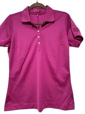 M⛳Nike's Dri-FIT Golf Tour Performance Pink/ Magenta Polo